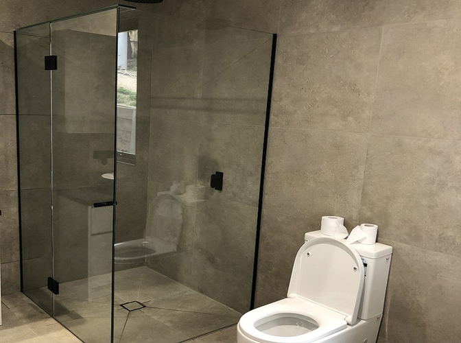 Framed Shower Screen installed in Dromana